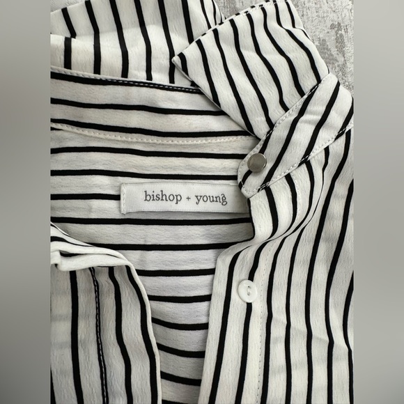 Bishop + Young button up striped top - Picture 3 of 5